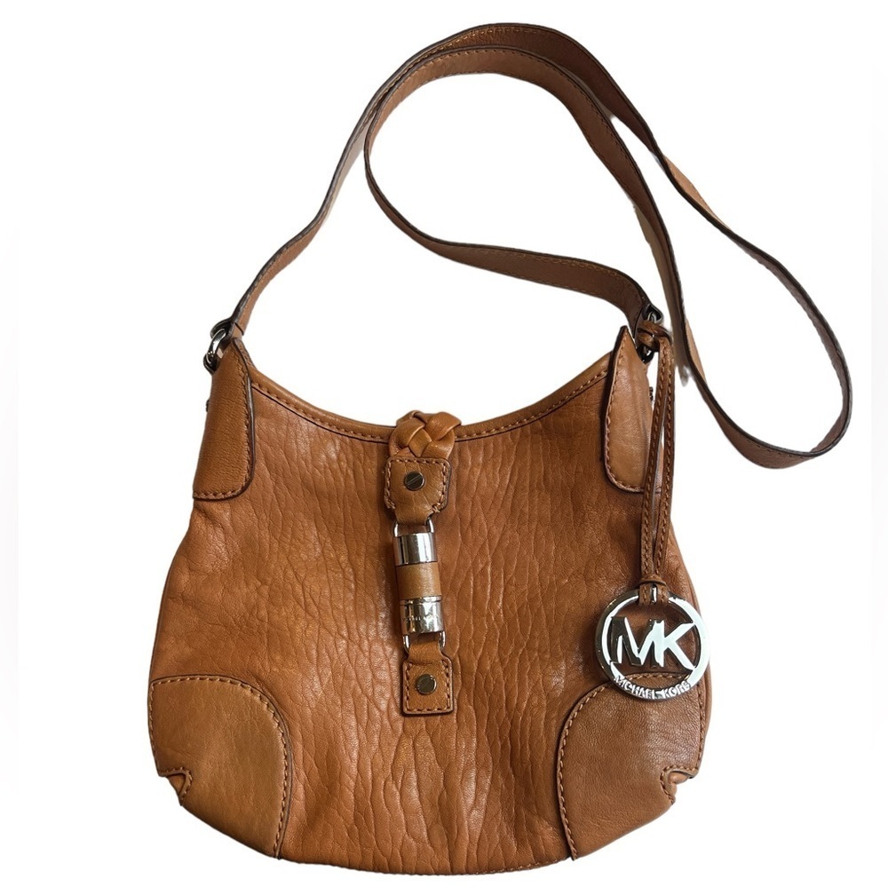 Vintage Y2K Michael Kors Crosby cognac, Large leather bag